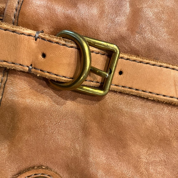 AUTHENTIC FOSSIL GENUINE SOFT PEBBLED LEATHER CROSSBODY SATCHEL WITH KEY - Picture 11 of 14